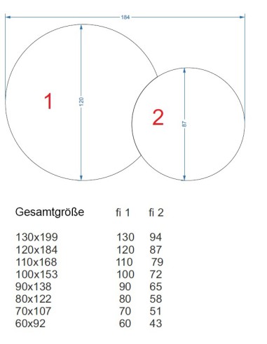 Runder Spiegel mit Mdf-Rahmen und Beleuchtung -...
