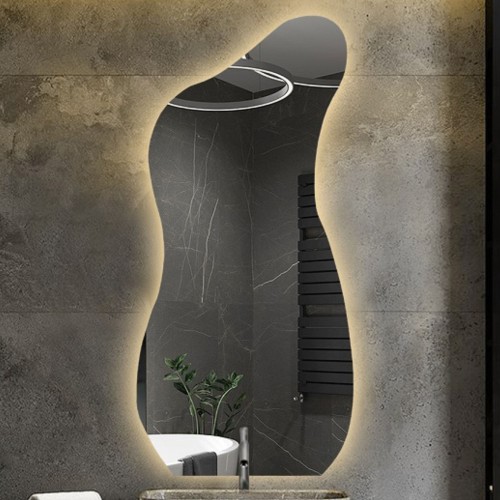 Organisch geformter Spiegel mit Beleuchtung - ANGELIT LED 2