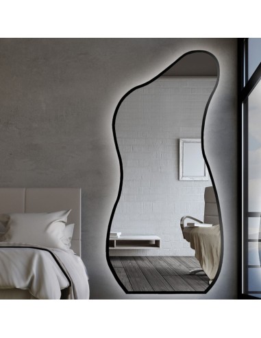 Organisch geformter Spiegel im Rahmen mit...