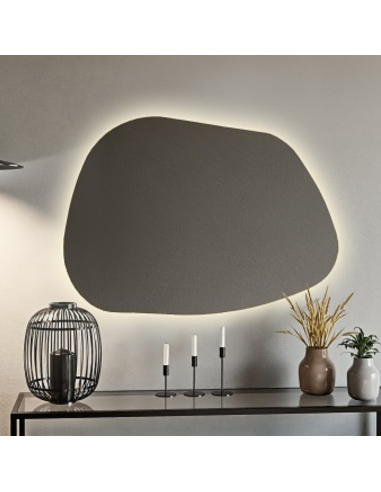 Organisch geformter Spiegel mit Beleuchtung -...