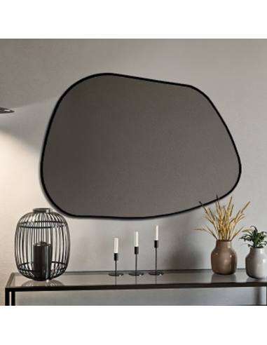 Organisch geformter Spiegel in MDF-Rahmen -...