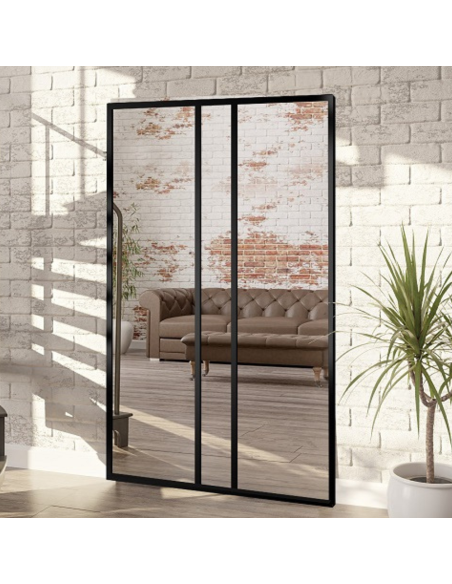 Loft-Spiegel mit Sprossen - WINCENT - Rahmenfarbe nach Ihrer Wahl