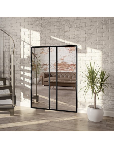 Loft-Spiegel mit Sprossen - WINCENT - Rahmenfarbe nach Ihrer Wahl