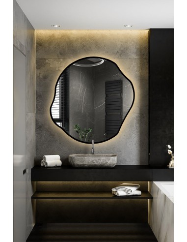 Organisch geformter Spiegel in Rahmen mit...