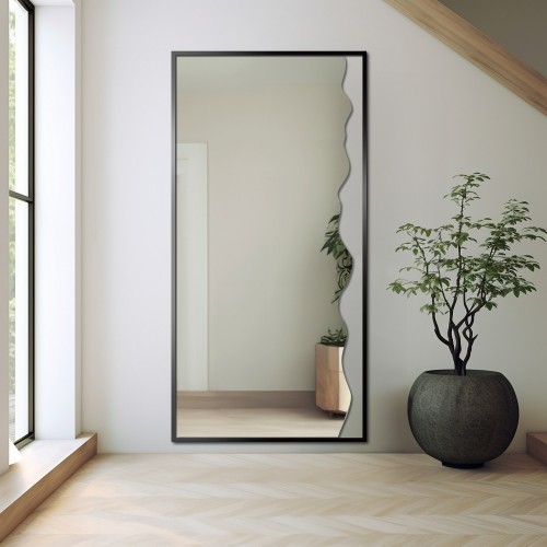 Dekorativer Spiegel mit schwarzem MDF-Rahmen - WIENA IM...