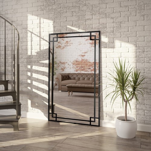 Spiegel in Loftoptik mit Sprossenleisten - GABRIELA -...