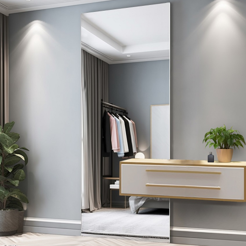 Großer rechteckiger Badezimmerspiegel mit Ausschnitt für... 2