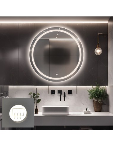 Runde Badezimmerspiegel mit...