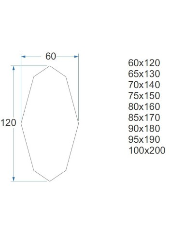Dekorativer Spiegel mit scharfer, organischer...