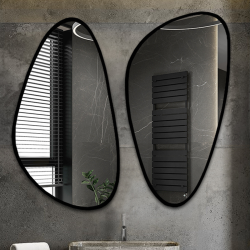 Satz von zwei unregelmäßigen Spiegeln im Rahmen - SELENIT... 2