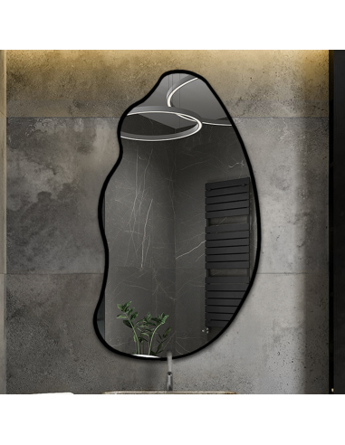 Spiegel mit organischer Form im Rahmen - TOPAZ...