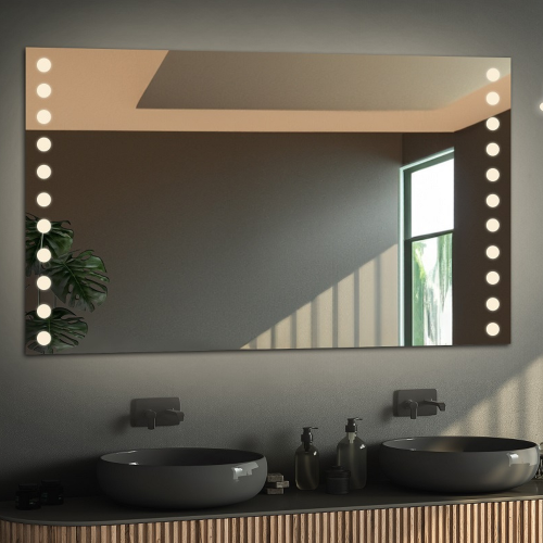 Rechteckiger Badezimmerspiegel mit Bluetooth-Lautsprecher... 2