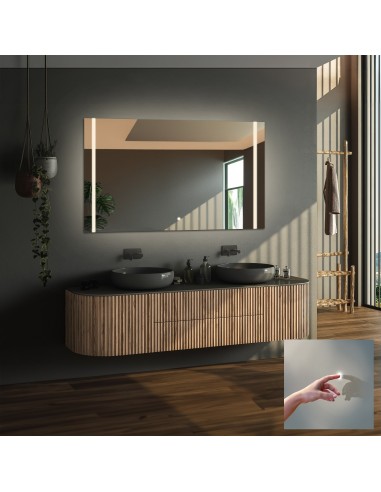 Rechteckiger Badezimmerspiegel mit Schalter -...