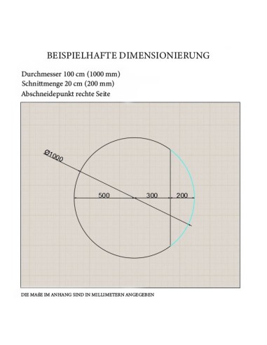 Runder Spiegel aus mattschwarzem MDF-Rahmen mit...