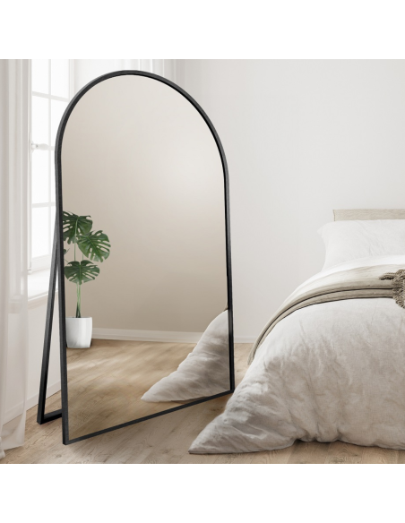 Halbovales stehender Spiegel im MDF-Rahmen SLIM - DOMI STEHEND