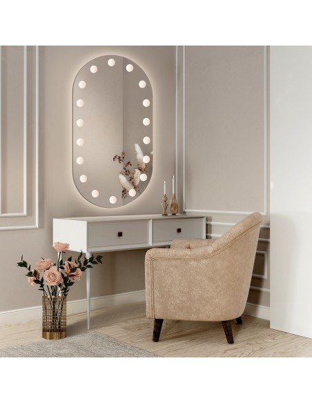 Ovaler Spiegel mit Beleuchtung - LONDON LED