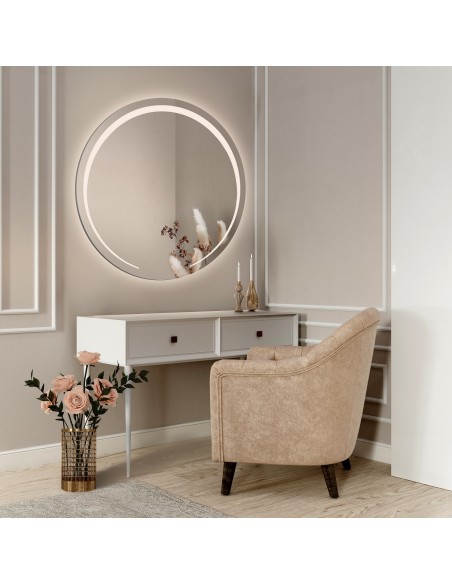 Runder Badezimmerspiegel mit Hintergrundbeleuchtung - NELA LED