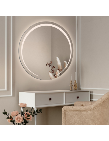 Runder Badezimmerspiegel mit...