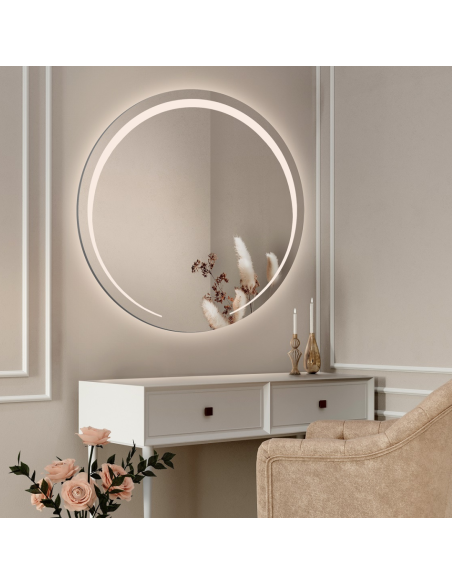Runder Badezimmerspiegel mit Hintergrundbeleuchtung - NELA LED