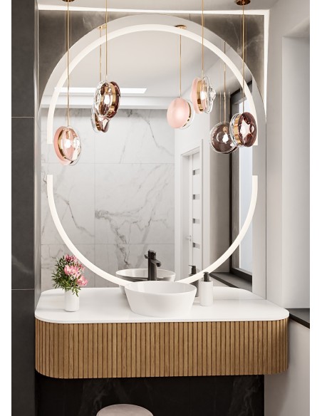 Bogenspiegel für Badezimmer mit Hintergrundbeleuchtung - POLA LED