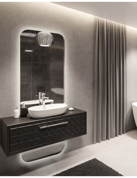 Badezimmerspiegel mit Hintergrundbeleuchtung zweiteilig - GAJA LED