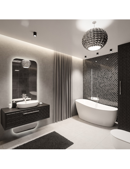 Badezimmerspiegel mit Hintergrundbeleuchtung zweiteilig - GAJA LED