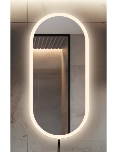 Ovaler Spiegel mit Hintergrundbeleuchtung,...