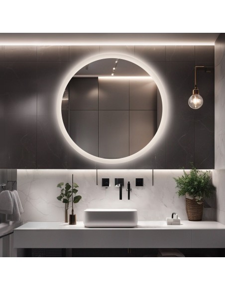 Runder Badezimmerspiegel mit Hintergrundbeleuchtung CAPELLA LED