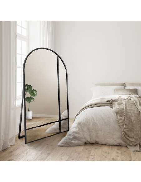 Halbovales Standspiegel im MDF-Rahmen - LOFTI I STEHEND