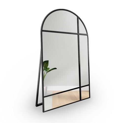 Stehender halbovaler Spiegel im MDF-Rahmen - LOFTI II... 2