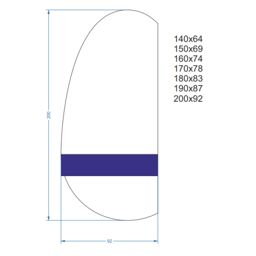 Organischer Spiegel in zwei Teilen - TURMALIN 2