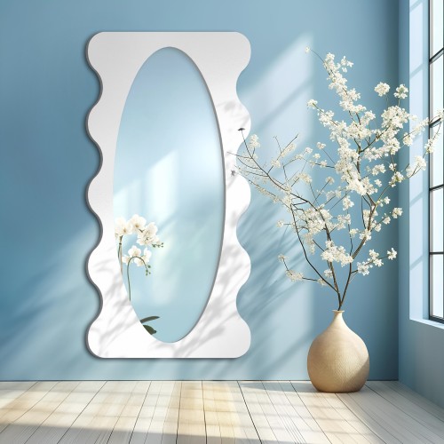 Unregelmäßiger Spiegel mit MDF-Rahmen - BLOBS NEBULA