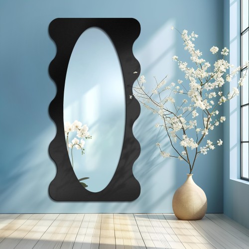 Unregelmäßiger Spiegel mit MDF-Rahmen - BLOBS NEBULA 2