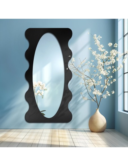 Unregelmäßiger Spiegel mit MDF-Rahmen - BLOBS NEBULA