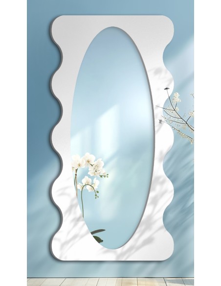 Unregelmäßiger Spiegel mit MDF-Rahmen - BLOBS NEBULA