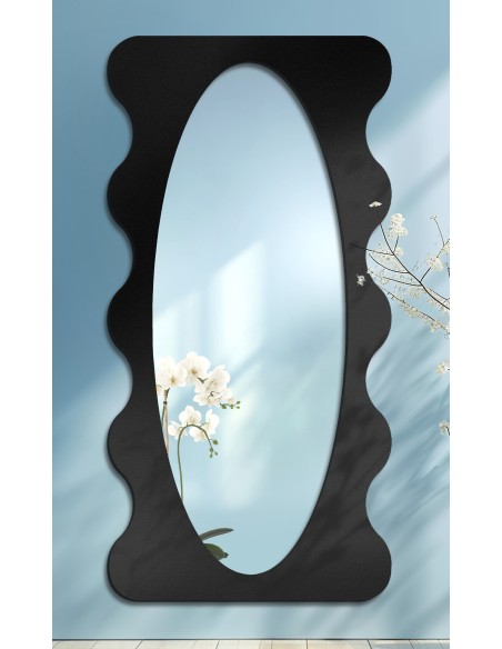 Unregelmäßiger Spiegel mit MDF-Rahmen - BLOBS NEBULA