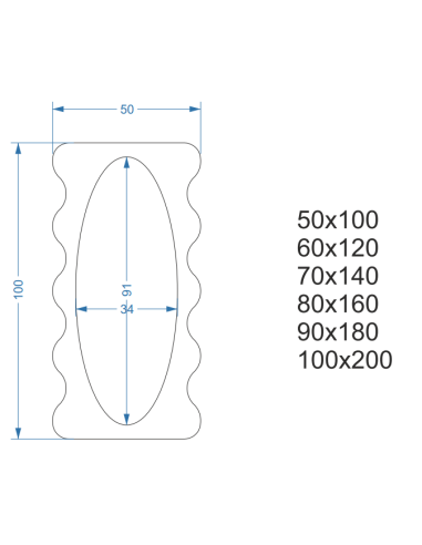 Unregelmäßiger Spiegel mit MDF-Rahmen - BLOBS...