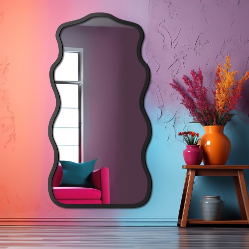 Unregelmäßiger Spiegel im Rahmen - BLOBS NEXUS