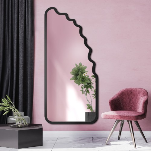 Unregelmäßiger Spiegel mit MDF-Rahmen - BLOBS FLUX