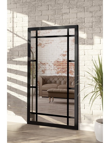 Spiegel in Loftoptik mit Sprossenleisten - SET - Rahmenfarbe nach Wahl