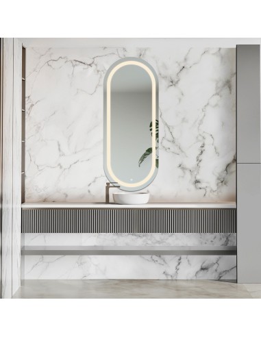 Ovaler Spiegel mit Hintergrundbeleuchtung,...