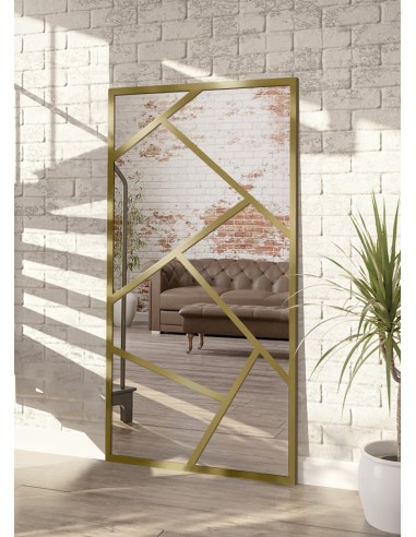 Spiegel mit Sprossenleisten in asymmetrischer...