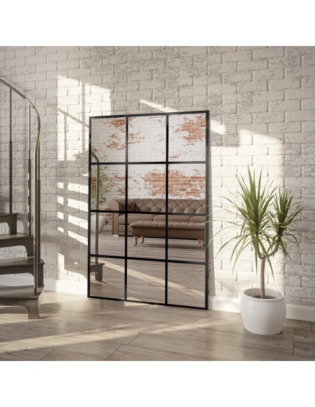 Spiegel in Loftoptik mit Sprossenleisten - 12 QUATER - Rahmenfarbe nach Wahl