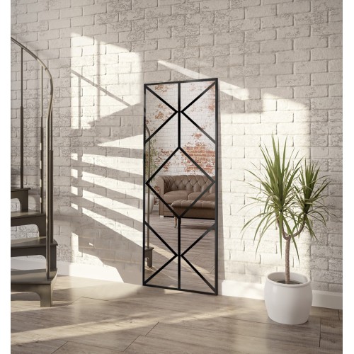 Spiegel in Loftoptik mit Sprossenleisten - OLIMPIA -...