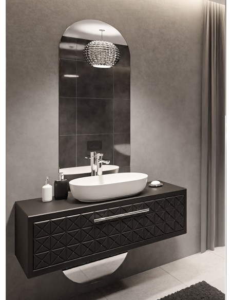 Badezimmerspiegel oval zweiteilig - NIKO