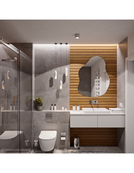 Dekorativer Spiegel in organischer Form - STONE