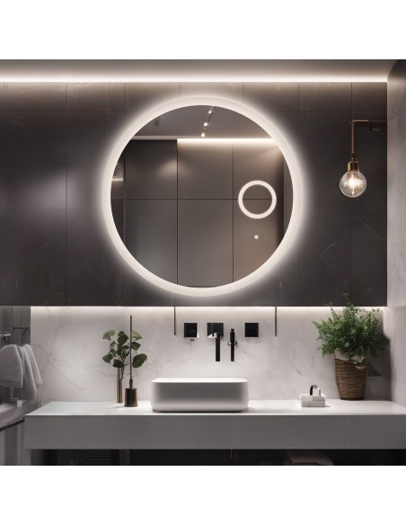 Badezimmerspiegel rund mit Zoom-Led-Spiegel - CAPELLA LED PREMIUM