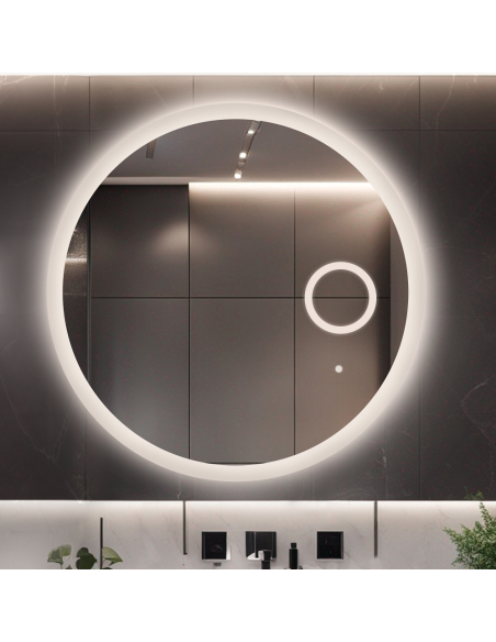 Badezimmerspiegel rund mit Zoom-Led-Spiegel - CAPELLA LED PREMIUM