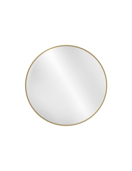 Runder Spiegel mit goldenem MDF-Rahmen SLIM - OTYLIA - Rahmenfarbe nach Wahl