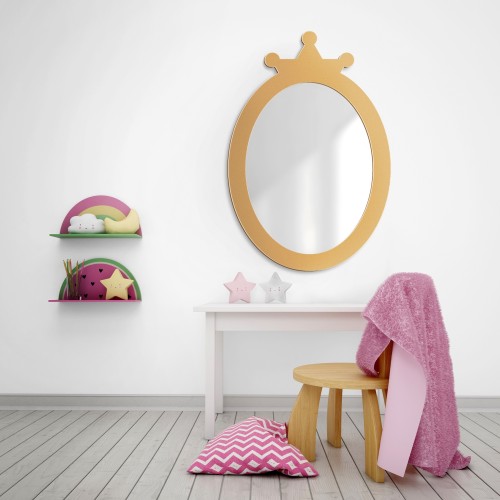 Dekorativer Wandspiegel für Kinder in einem MDF-Rahmen -...
